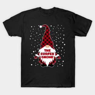 The Surfer Gnome Matching Family Christmas Pajama T-Shirt